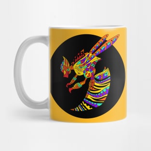 tribal aztec bee queen ecopop Mug